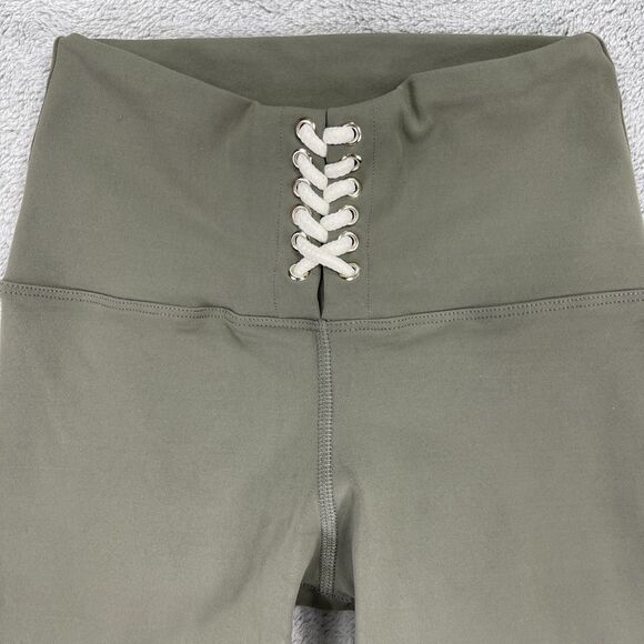 925 Fit Submarine 2 Piece Leggings And Bra Set Girls 12 Sage Green Skinny Leg - Picture 3 of 16